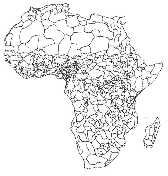 지도 4-7 아프리카의 부족별 분포